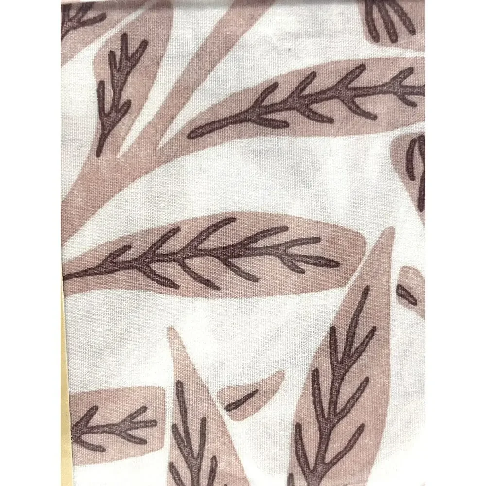 William Morris Original Willow Plaster Pink KING Cotton Percale Sheet Set Leaves